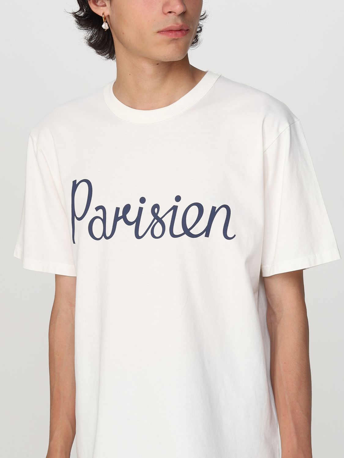 Camiseta Maison Kitsuné: Camiseta Maison Kitsuné para hombre leche 3