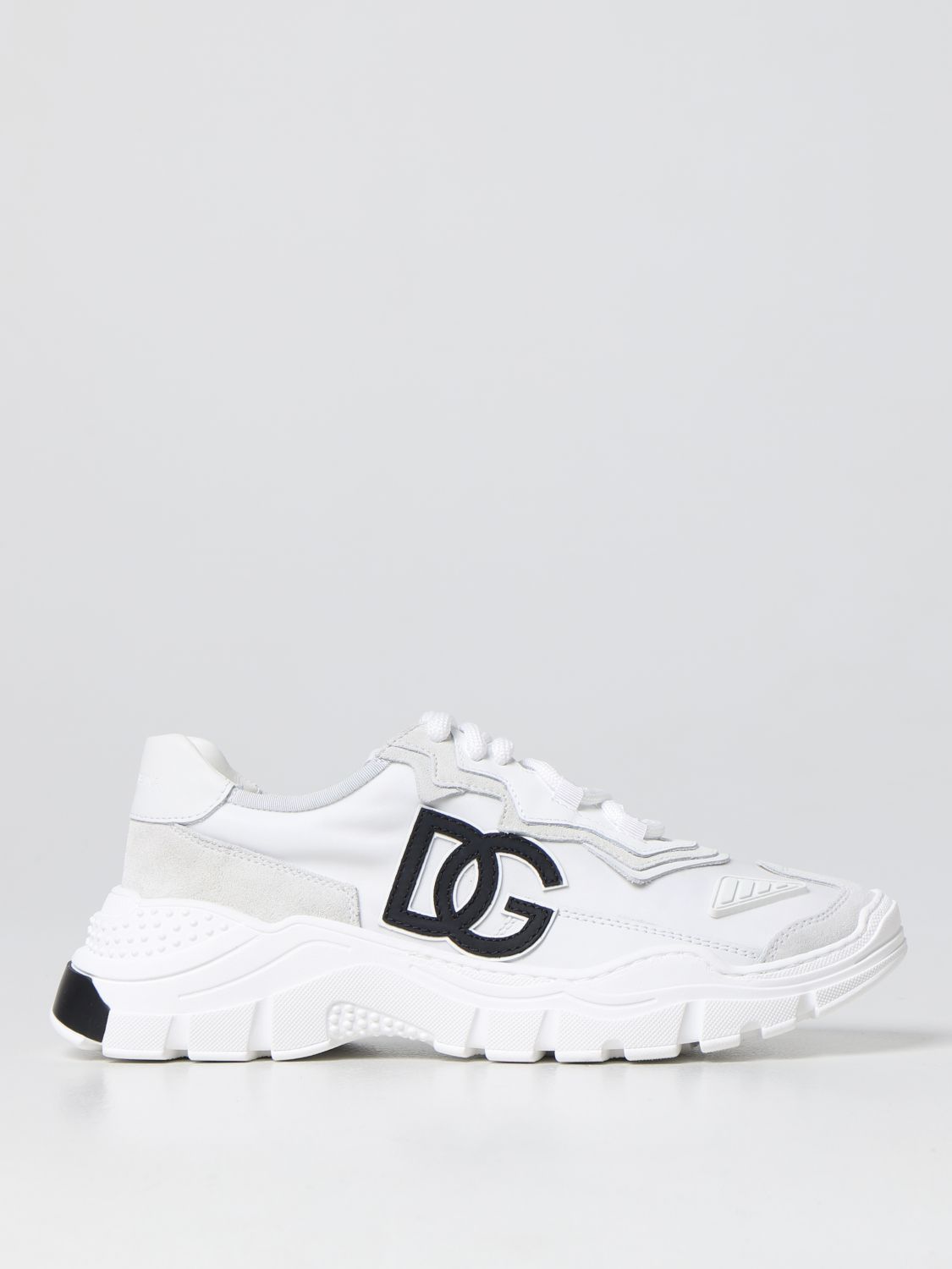 Shoes Dolce & Gabbana: Dolce & Gabbana nylon and leather sneakers white 1