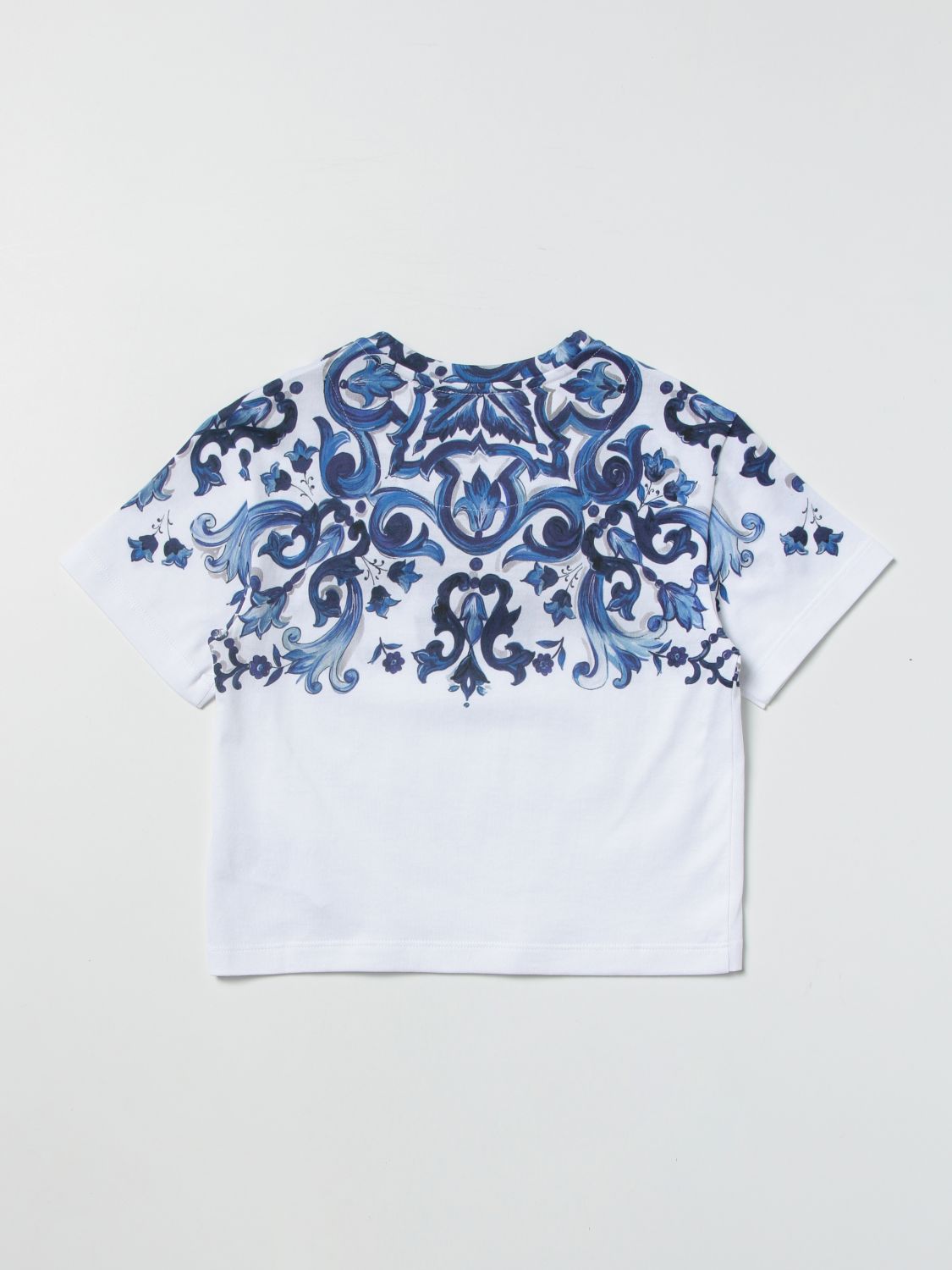 T-shirt Dolce & Gabbana: Dolce & Gabbana t-shirt with majolica print white 2