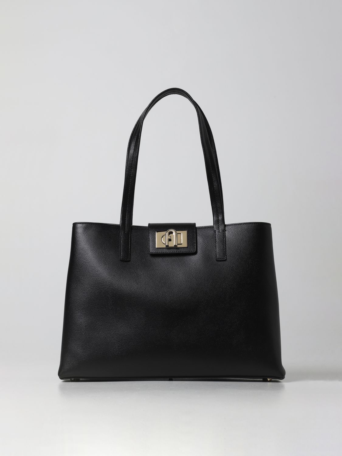 FURLA: tote bags for woman - Black | Furla tote bags WB00145ARE000 ...