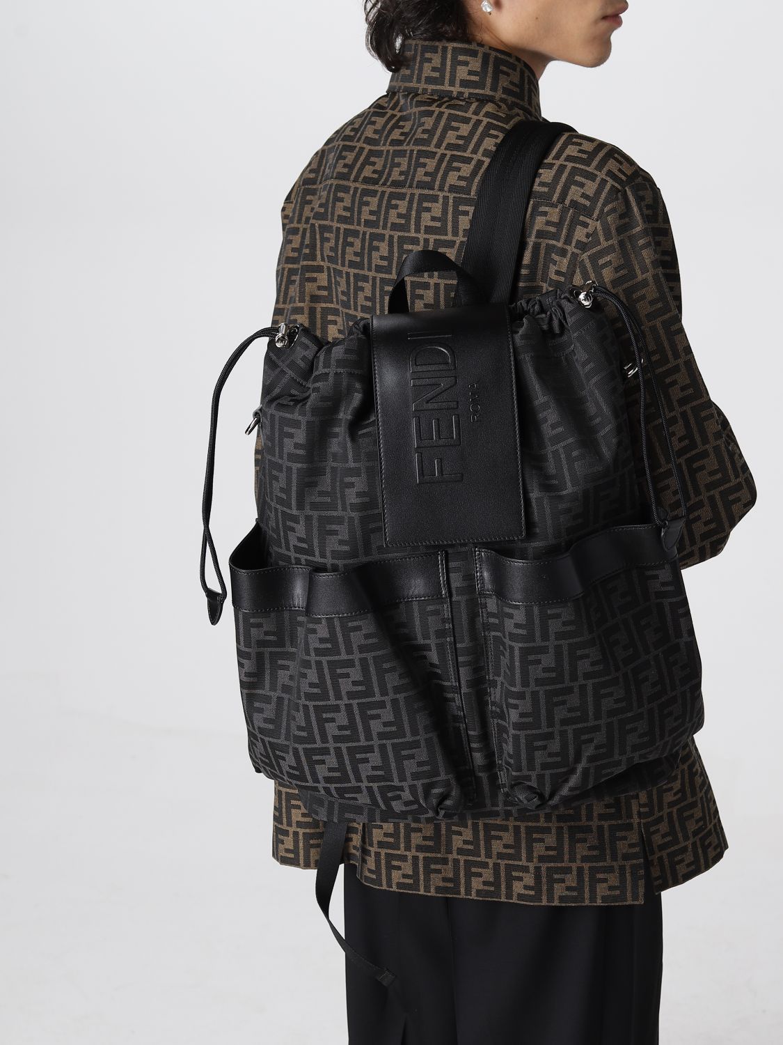 Backpack Fendi: Fendi backpack for man charcoal 2