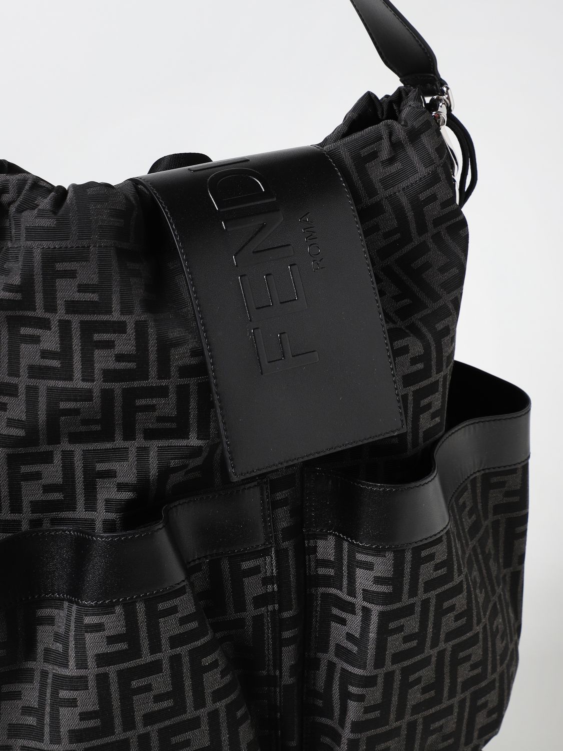 Backpack Fendi: Fendi backpack for man charcoal 4