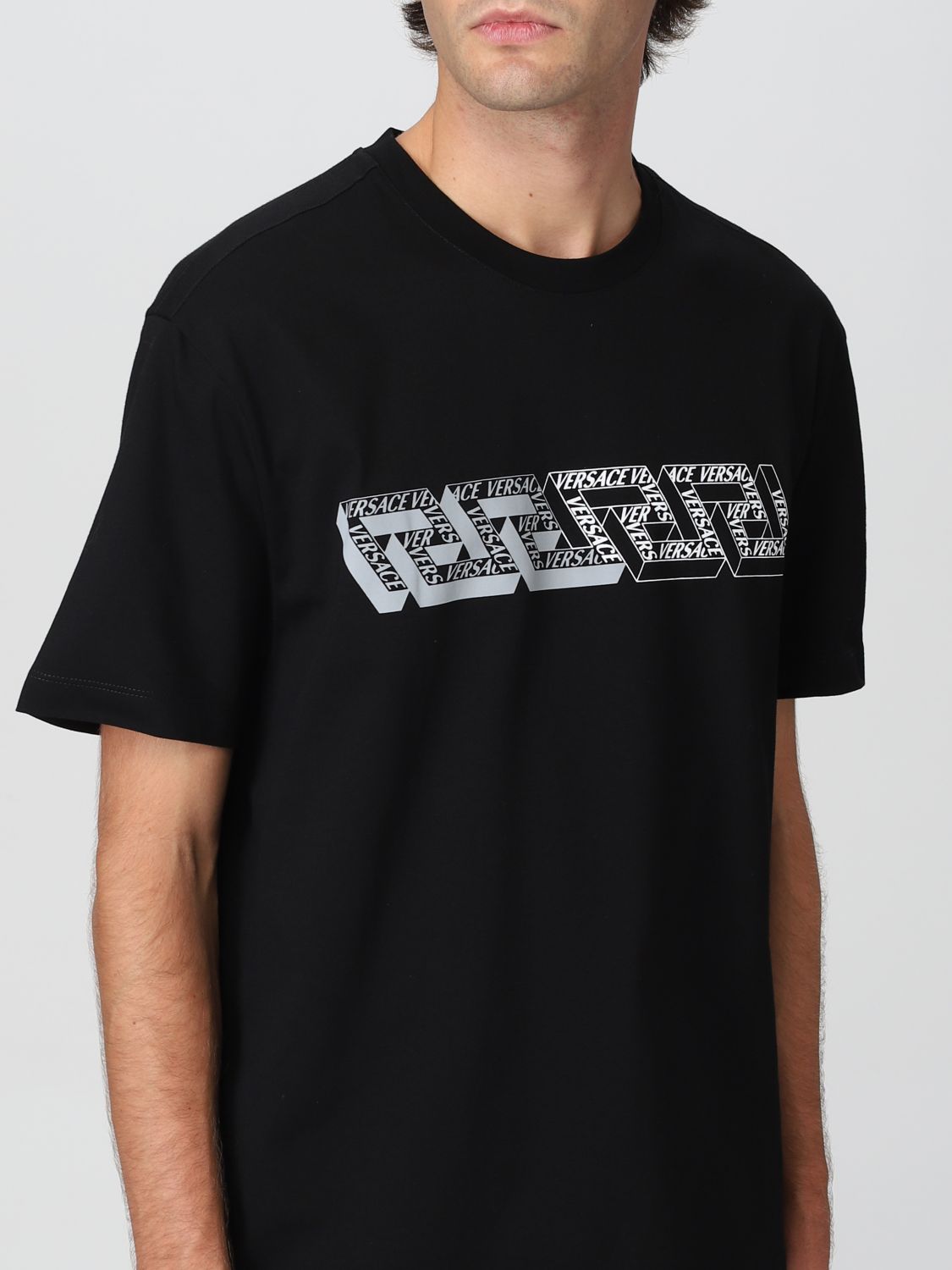 T-Shirt Versace: Versace Herren t-shirt schwarz 5