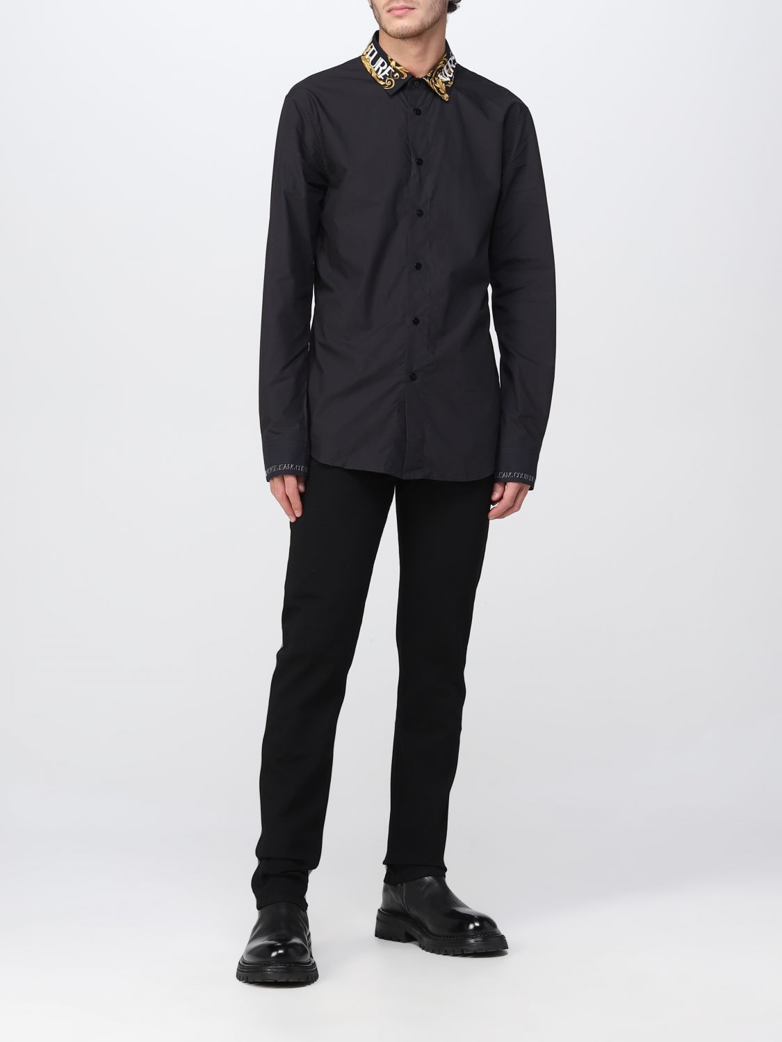 Camisa Versace Jeans Couture: Camisa Versace Jeans Couture para hombre negro 2