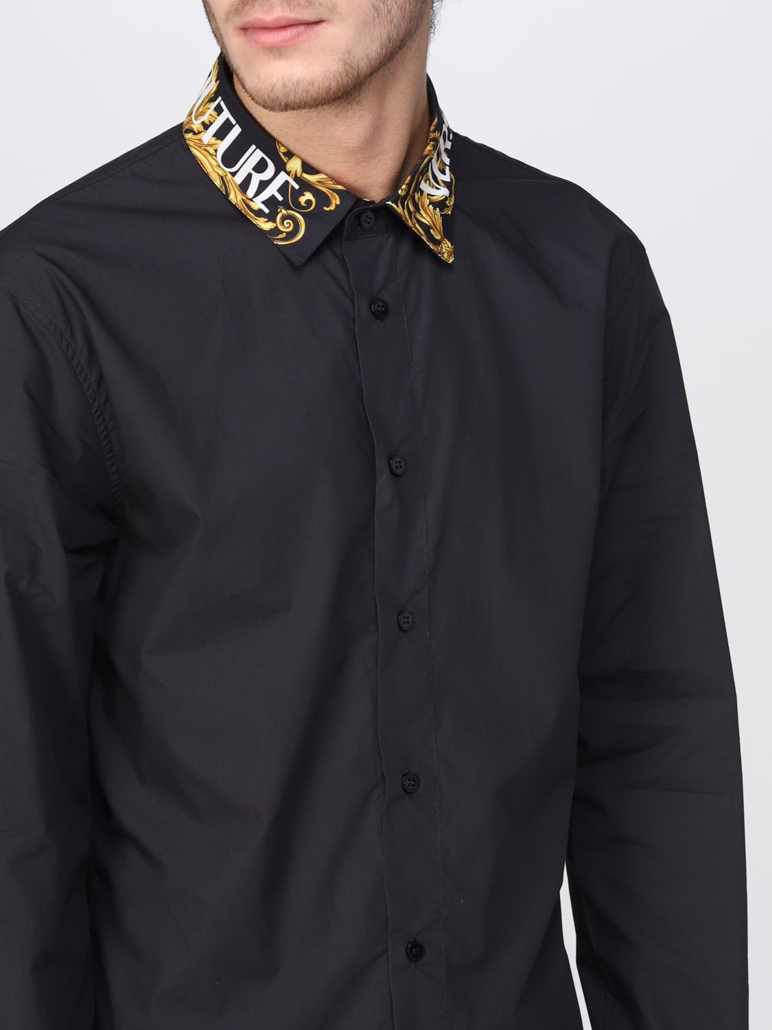 Camisa Versace Jeans Couture: Camisa Versace Jeans Couture para hombre negro 4