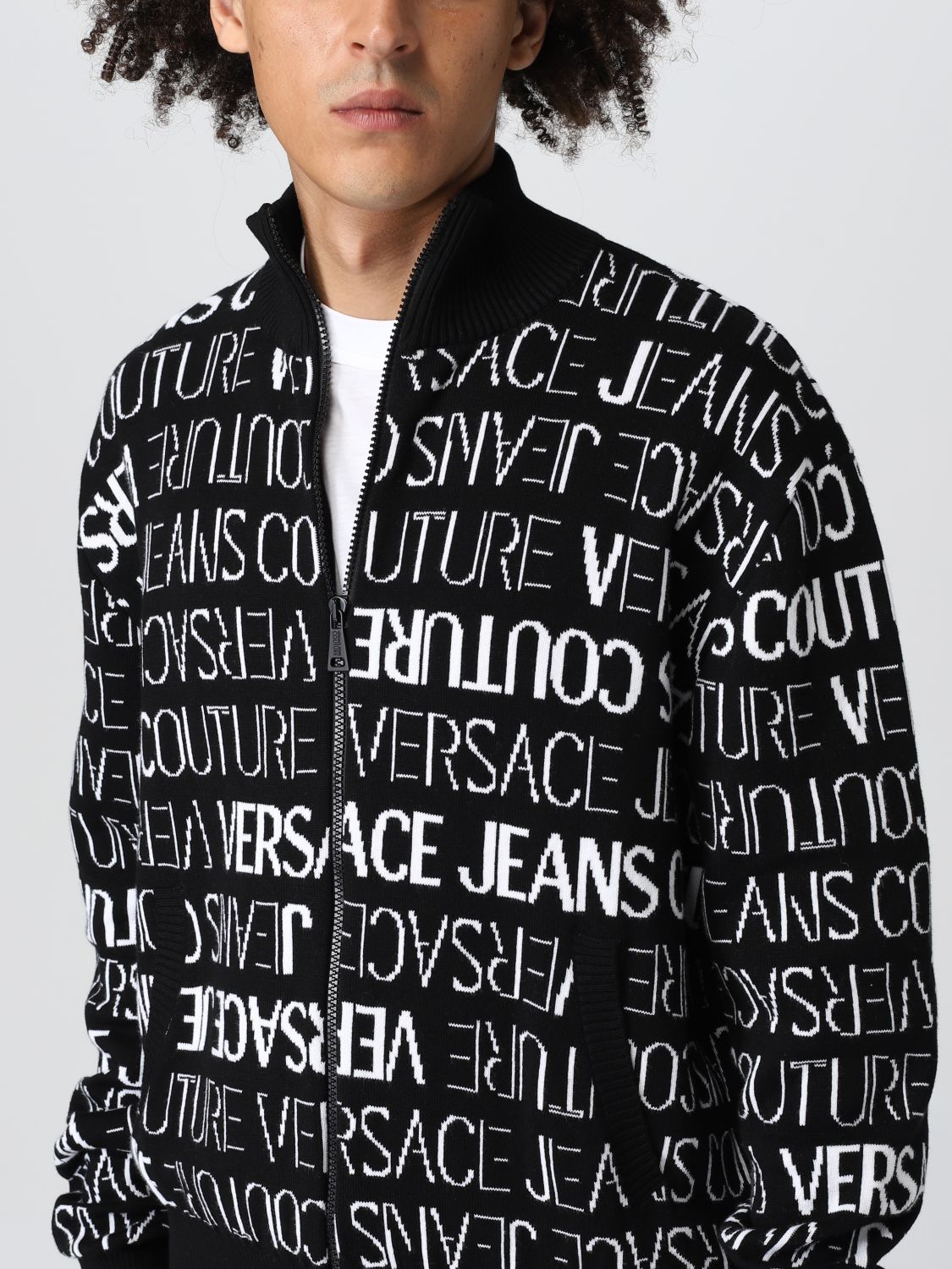 针织开衫 Versace Jeans Couture: Versace Jeans Couture针织开衫男士 黑色 4