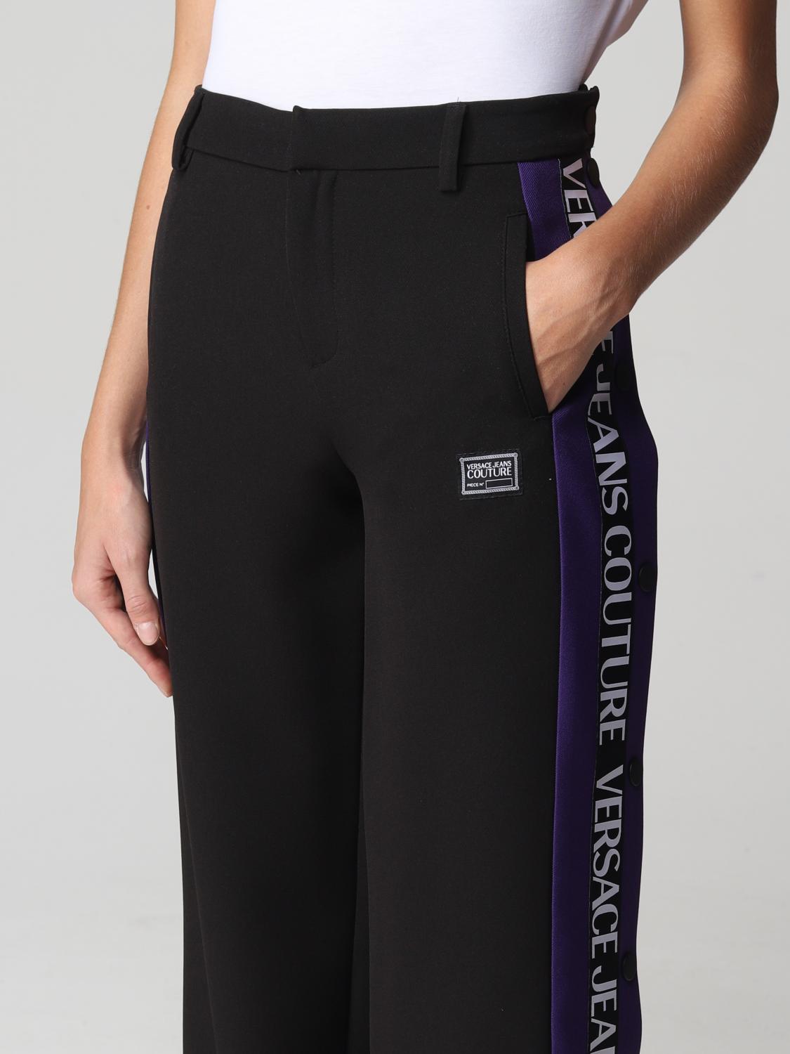 VERSACE JEANS COUTURE pants for woman Black Versace Jeans Couture pants 73HAA110N0103