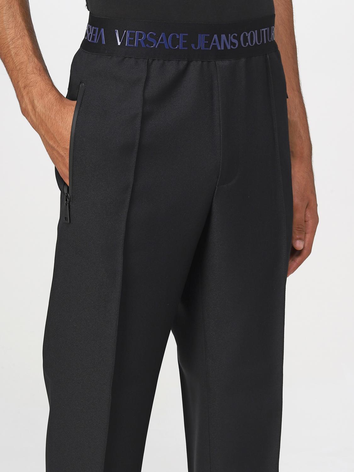 Versace Jeans Couture Outlet Pantalon homme Noir Pantalon Versace