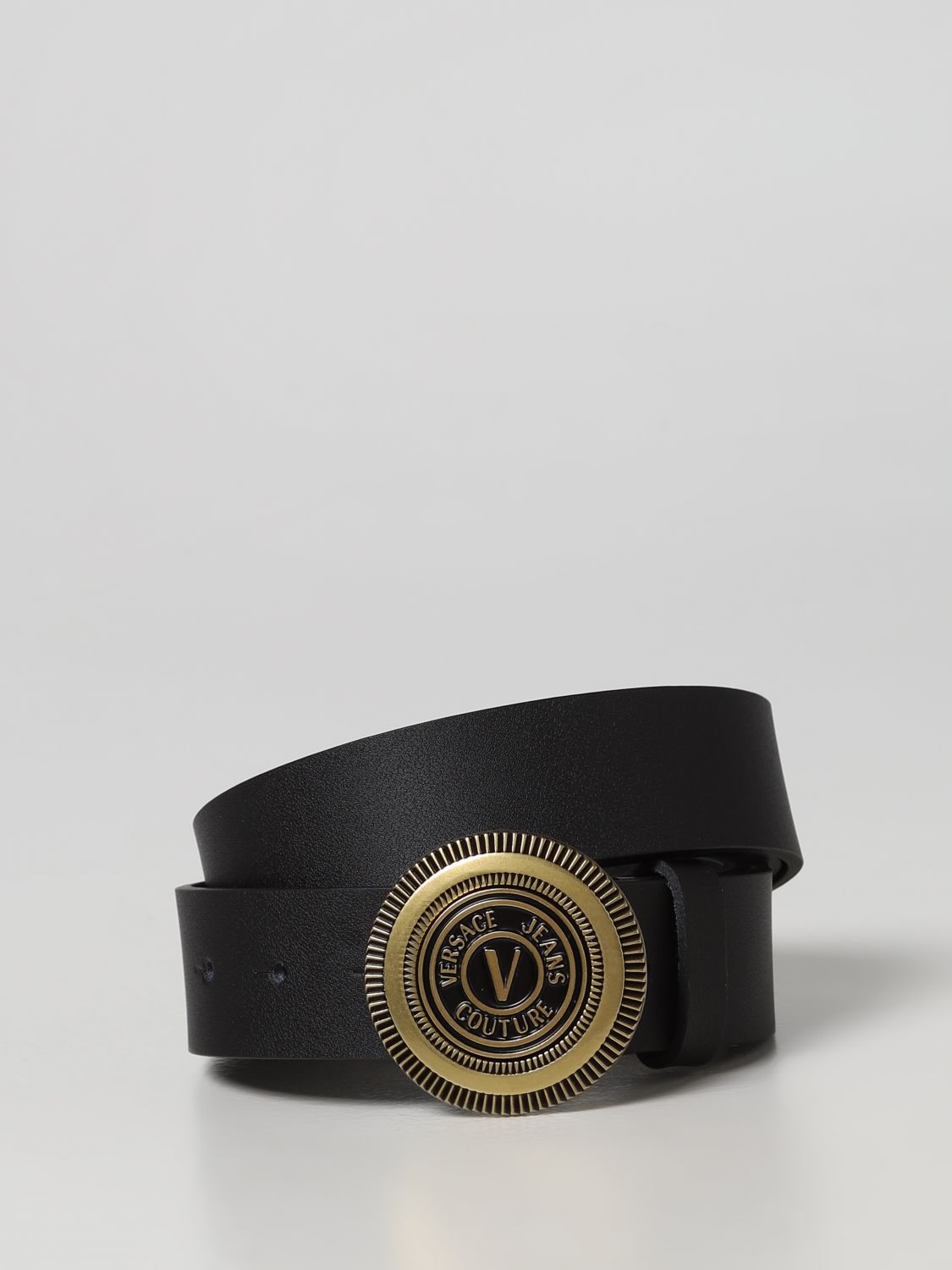 hongersnood Trouw koper Versace Jeans Couture Outlet: belt for man - Black | Versace Jeans Couture  belt 73YA6F0871627 online on GIGLIO.COM