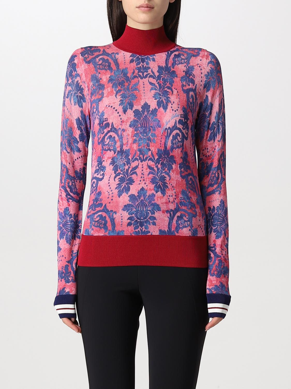 Maglia Versace Jeans Couture: Maglia Versace Jeans Couture in misto viscosa rosa 1