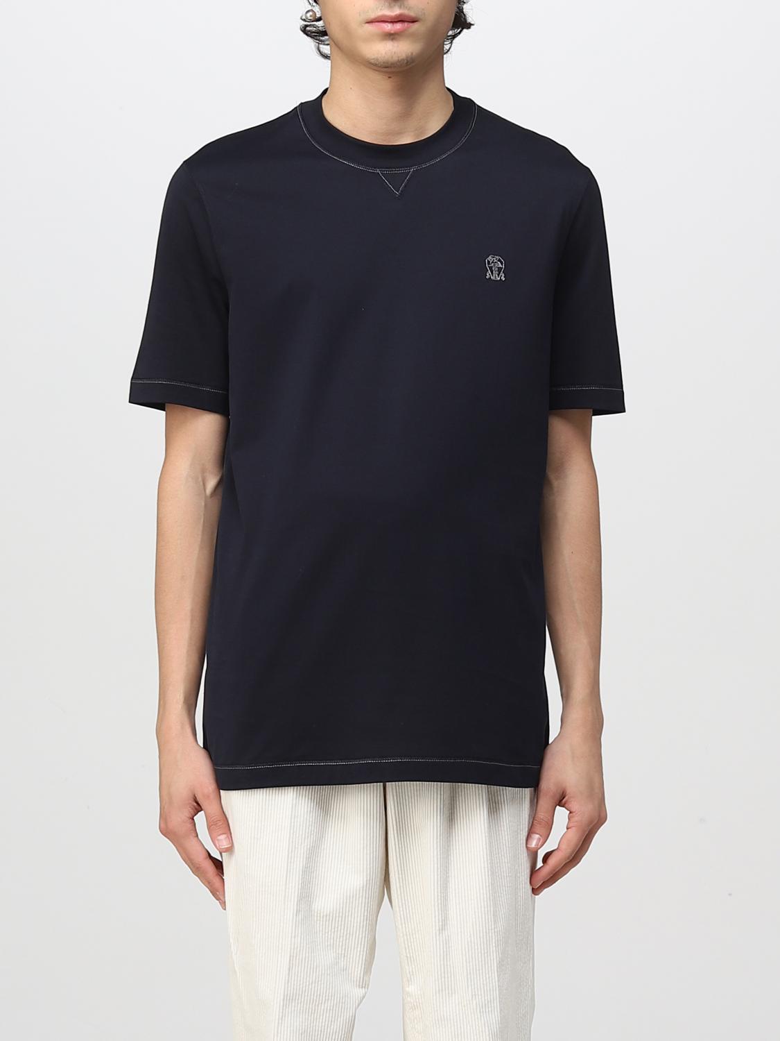 Brunello Cucinelli T-shirt In Blue