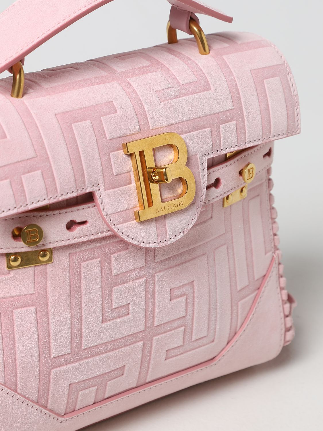 BALMAIN: Shoulder bag women - Pink | Handbag Balmain YN1DB534LDCR ...