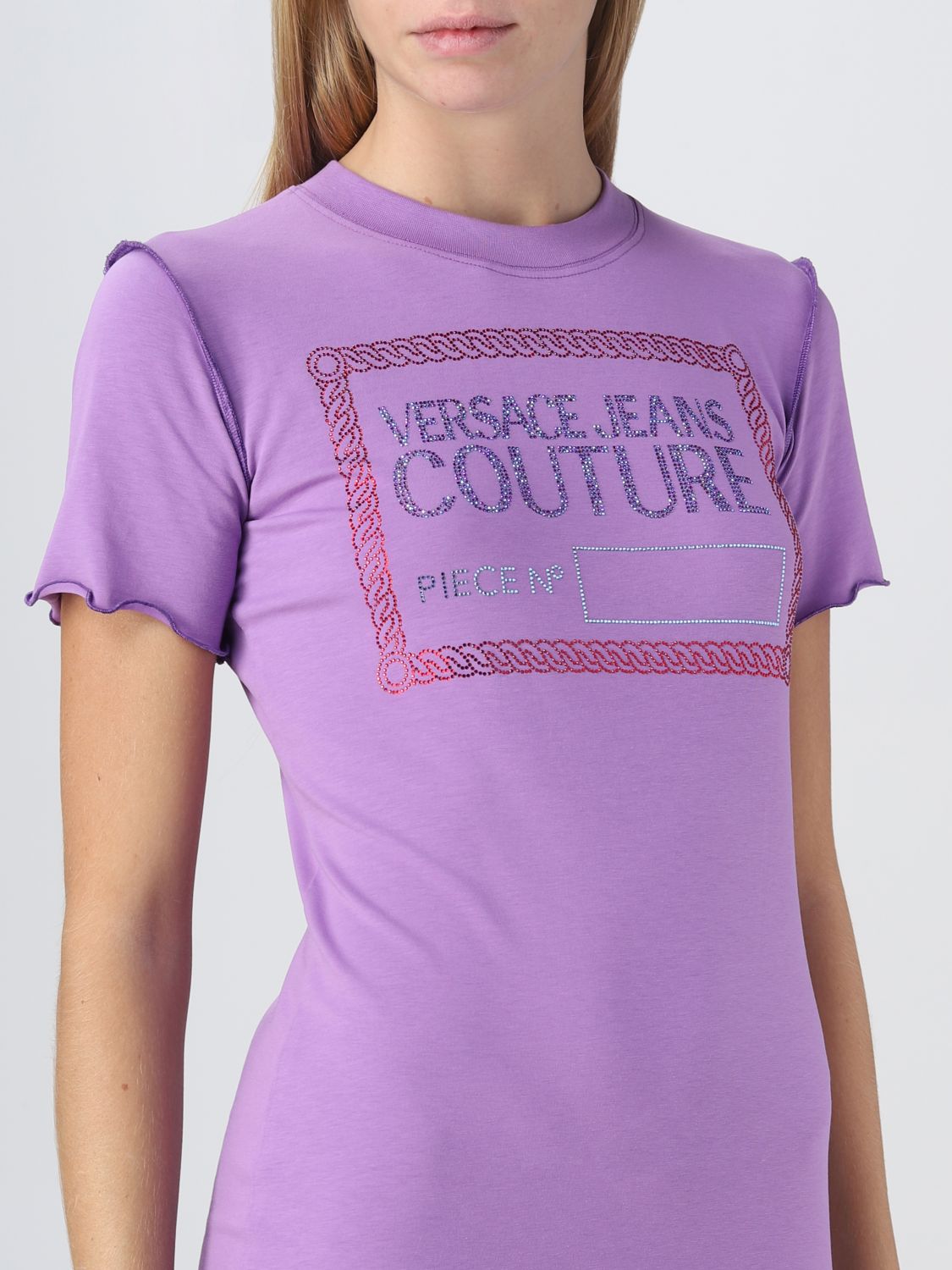 Платье Versace Jeans Couture: Платье Versace Jeans Couture для нее фиолетовый 3