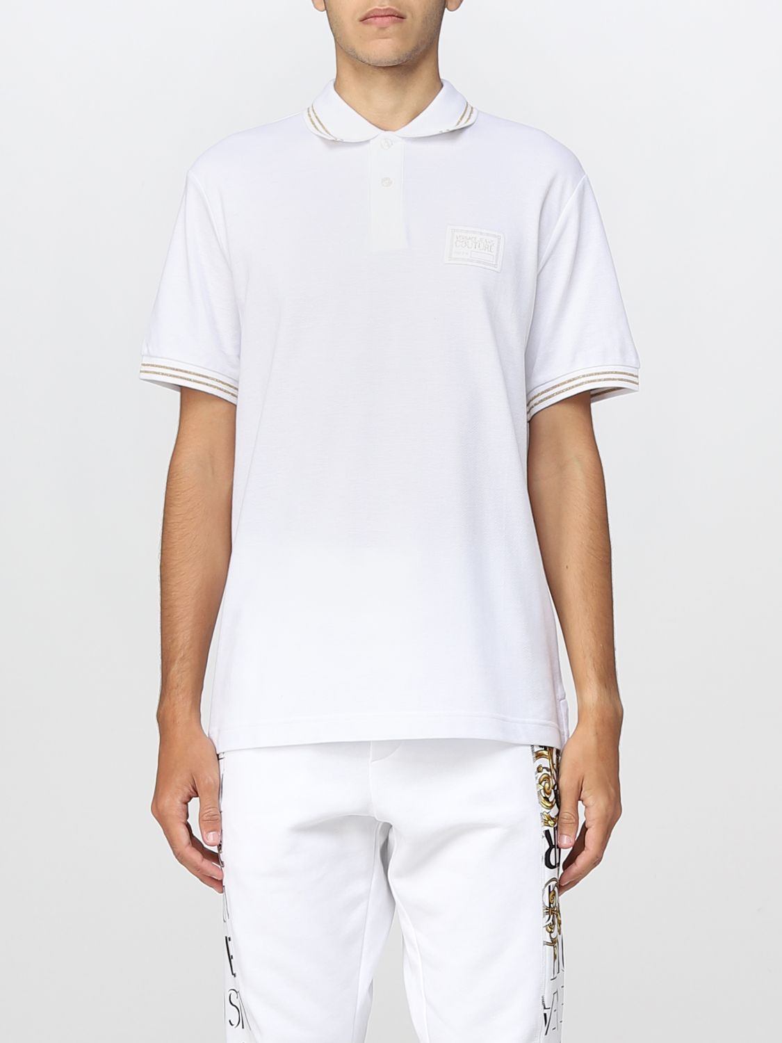 ポロシャツ ヴェルサーチ・ジーンズ・クチュール: ポロシャツ Versace Jeans Couture メンズ ホワイト 1