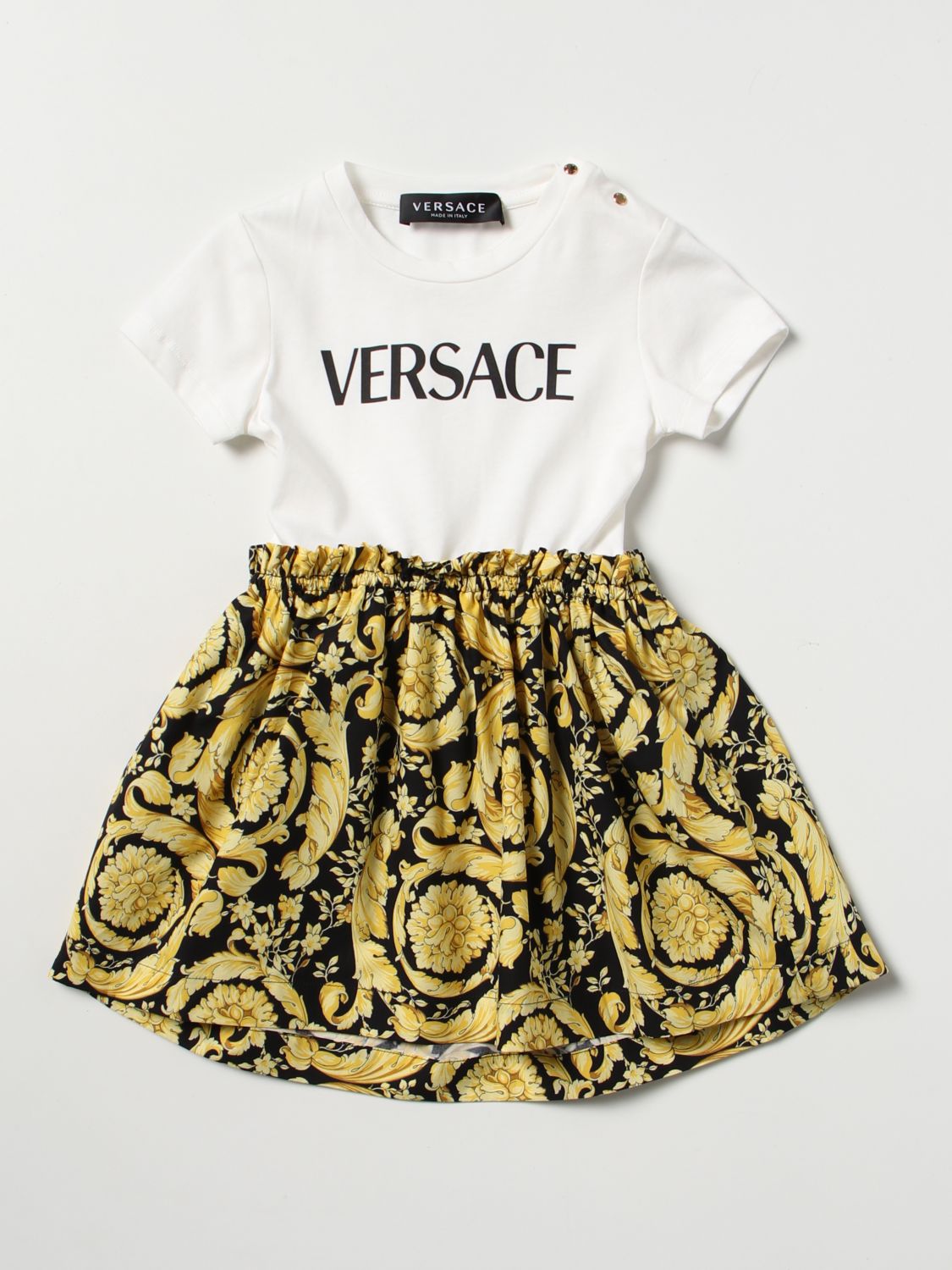 Robe Young Versace: Robe Young Versace bébé blanc 1