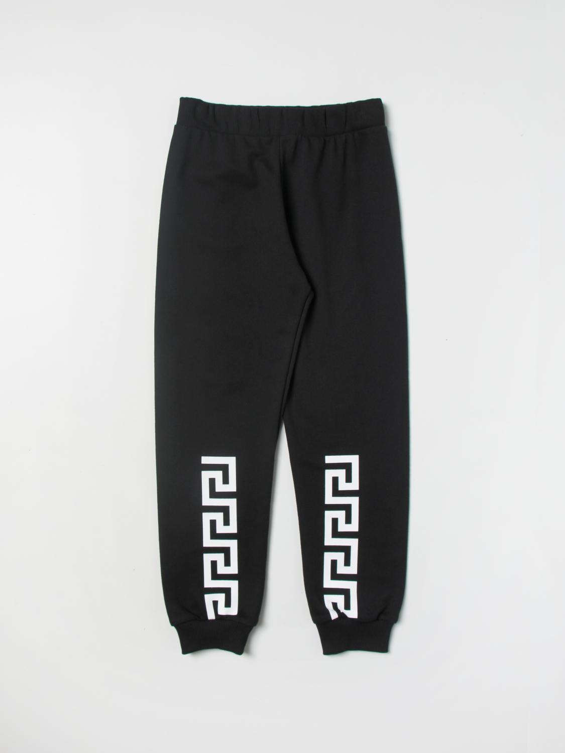 YOUNG VERSACE pants for boys Black Young Versace pants 10016781A04723 online on