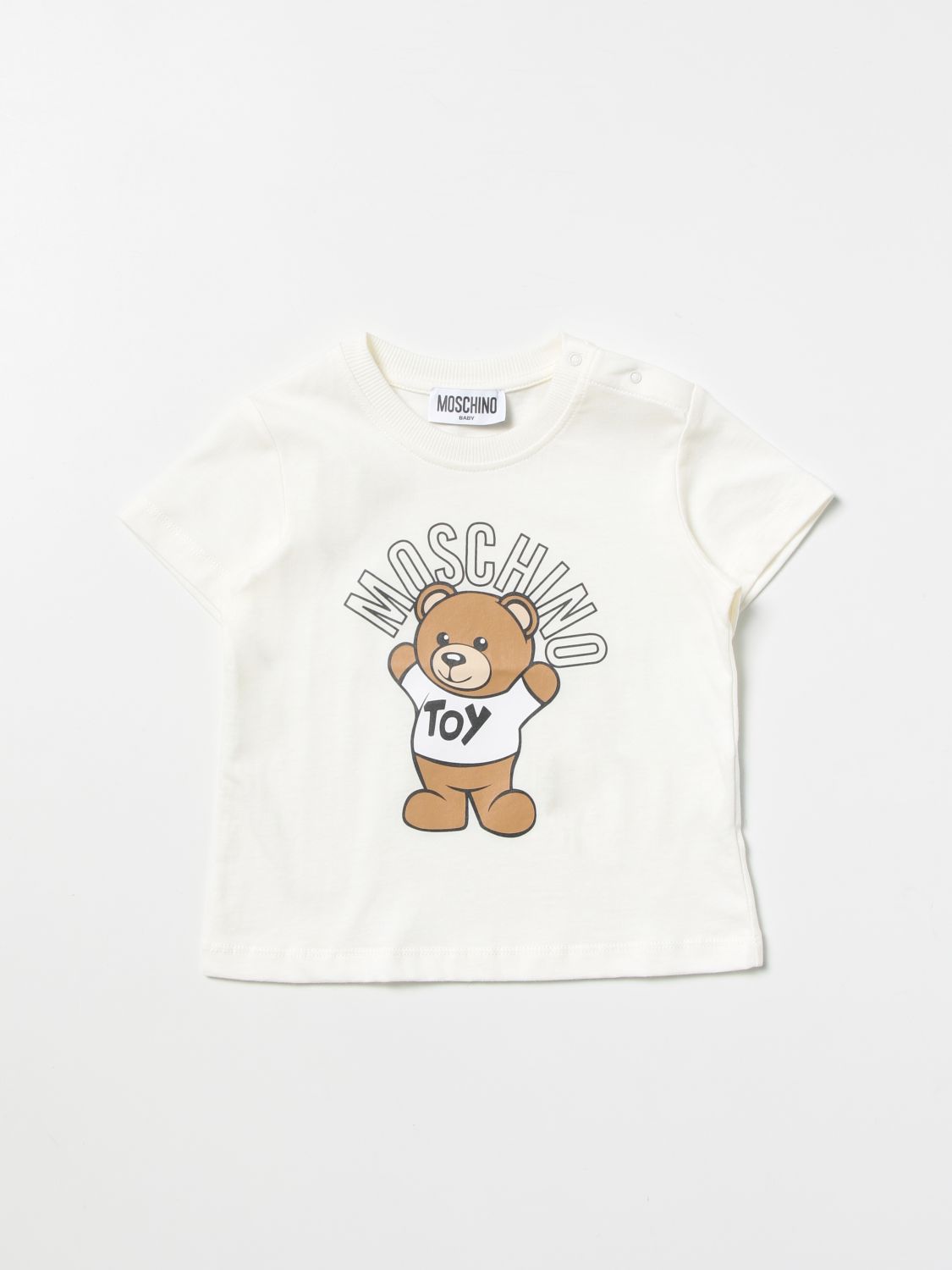 MOSCHINO BABY: t-shirt for baby - White | Moschino Baby t-shirt ...