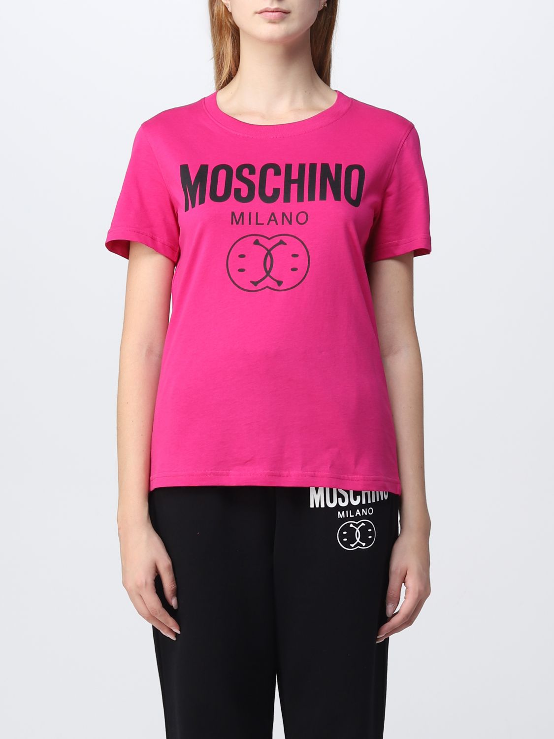 MOSCHINO COUTURE: Camiseta para mujer, Violeta | Camiseta Moschino Couture  07115541 en línea en 