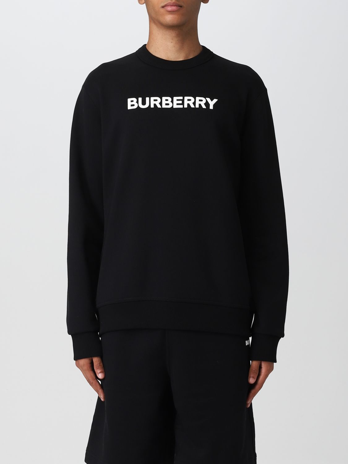 Sweatshirt Burberry: Burberry cotton sweatshirt with logo black 1