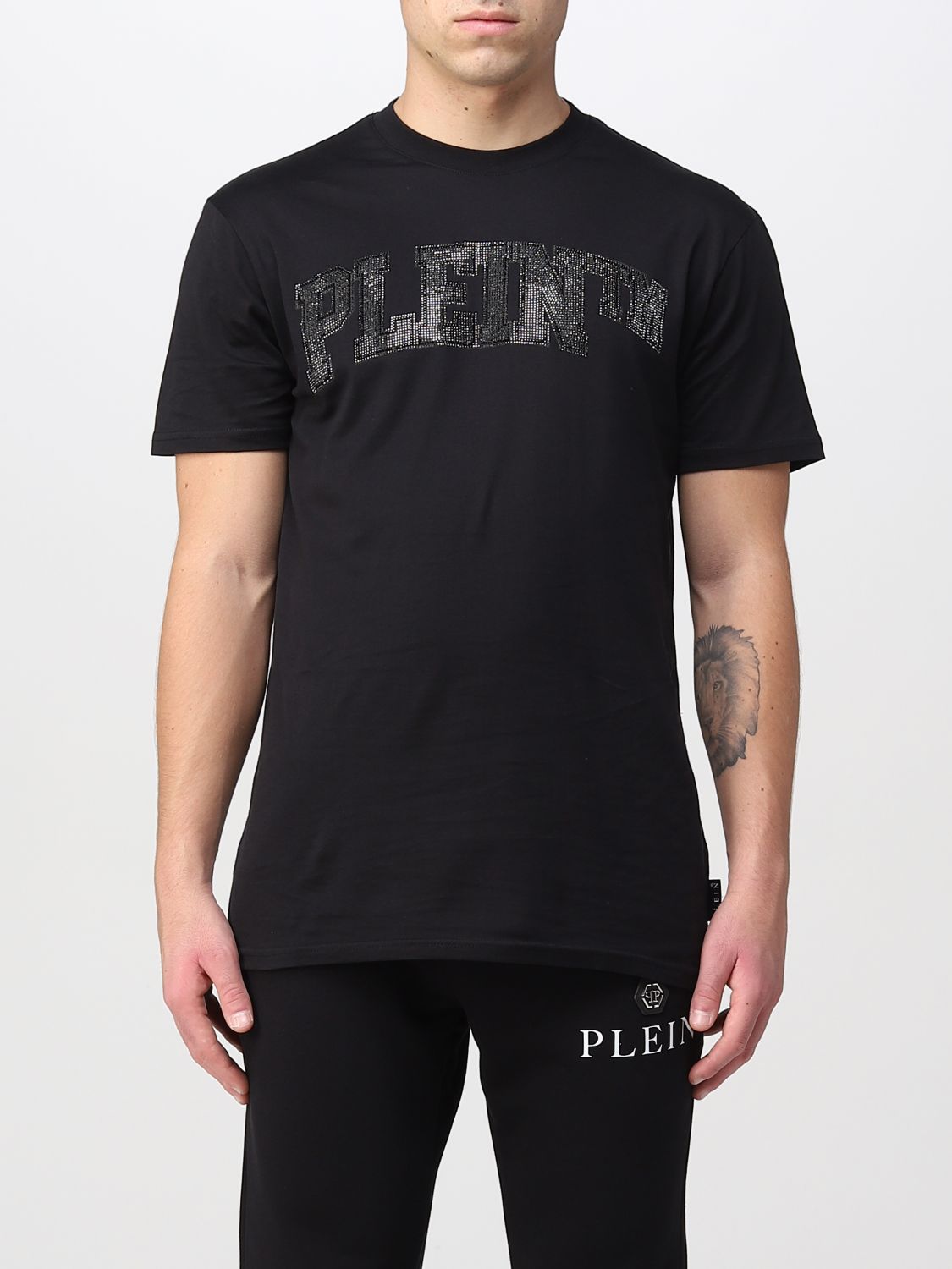 kleding cassette Huis Philipp Plein Outlet: t-shirt for man - Black 1 | Philipp Plein t-shirt  FABCMTK5639PJY002N online on GIGLIO.COM