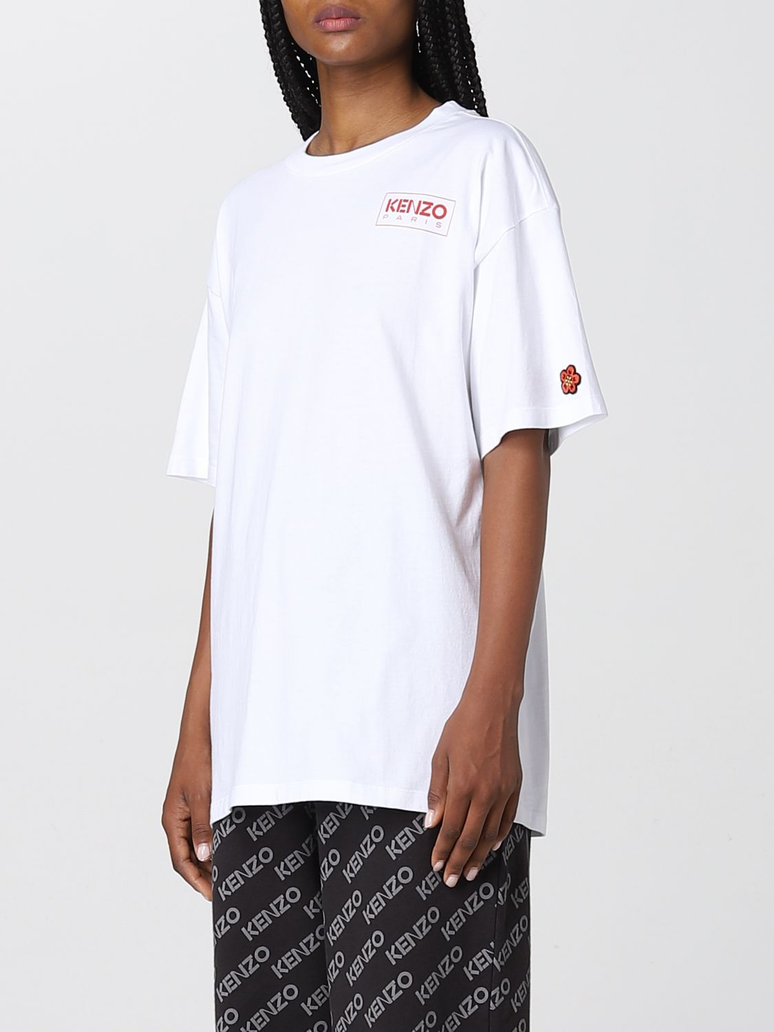 Fuera de amplitud consumirse KENZO: Camiseta para mujer, Blanco | Camiseta Kenzo FC62TS0094SG en línea  en GIGLIO.COM