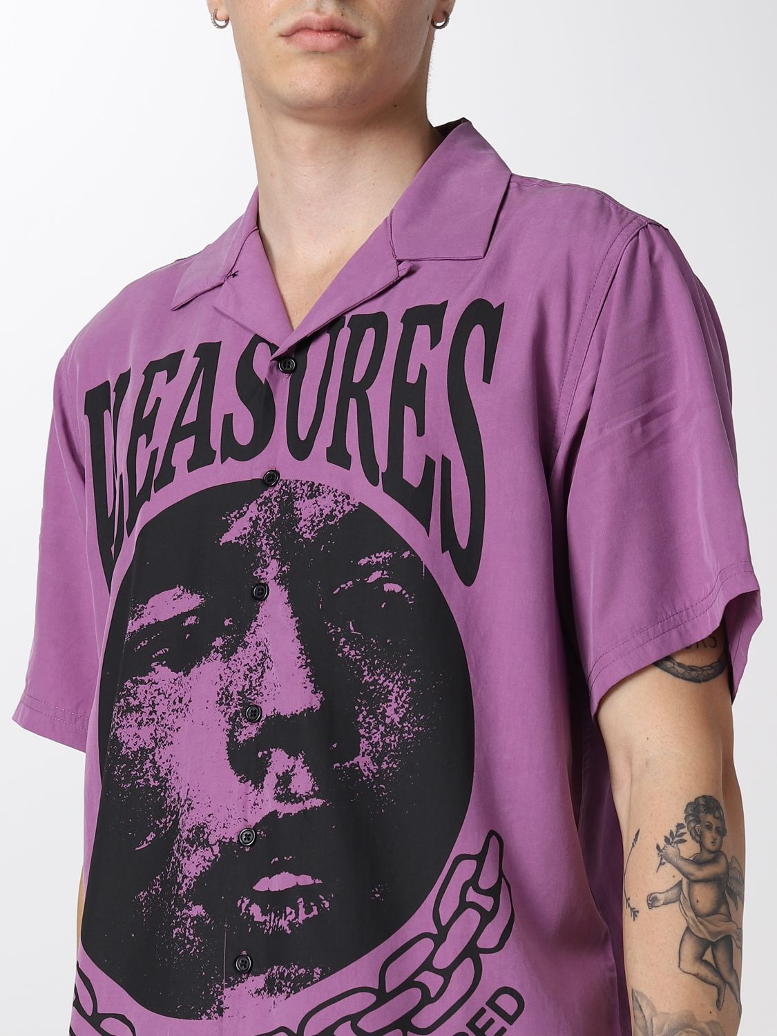Camisa Pleasures: Camisa Pleasures para hombre violeta 3