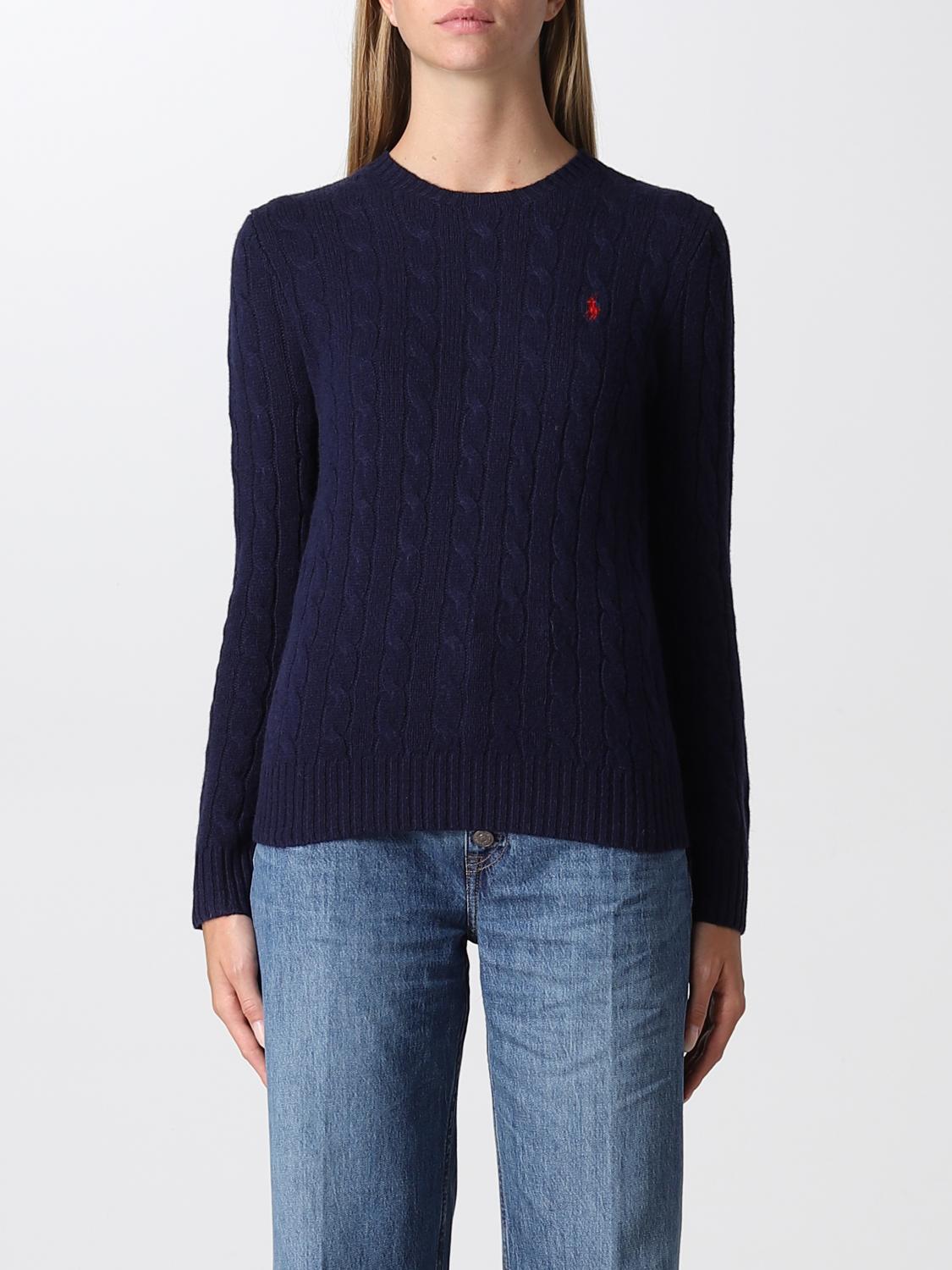 Polo Ralph Lauren Outlet: jumper for women - Navy | Polo Ralph Lauren jumper  211875831 online on 