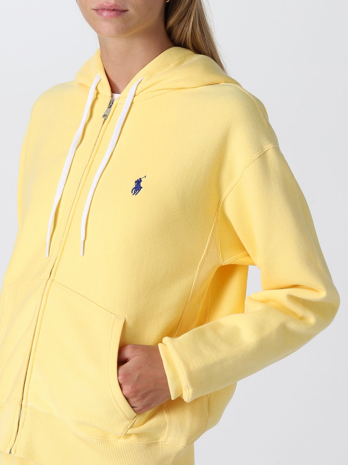 POLO RALPH LAUREN: sweatshirt for woman - Yellow | Polo Ralph Lauren  sweatshirt 211794396 online on 