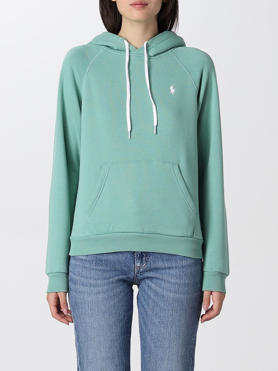 Polo Ralph Lauren Outlet: sweatshirt for woman - Green | Polo Ralph Lauren  sweatshirt 211794394 online on 