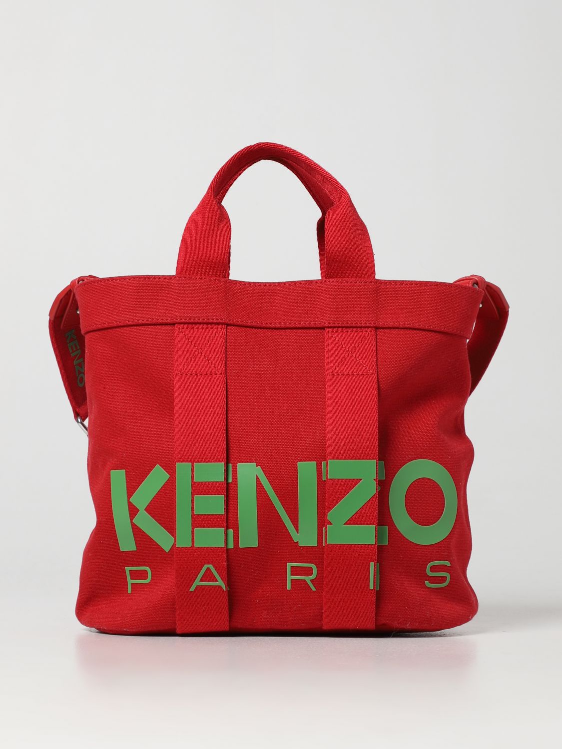 KENZO: tote bags for woman - Red | Kenzo tote bags FC62SA910F01 online ...