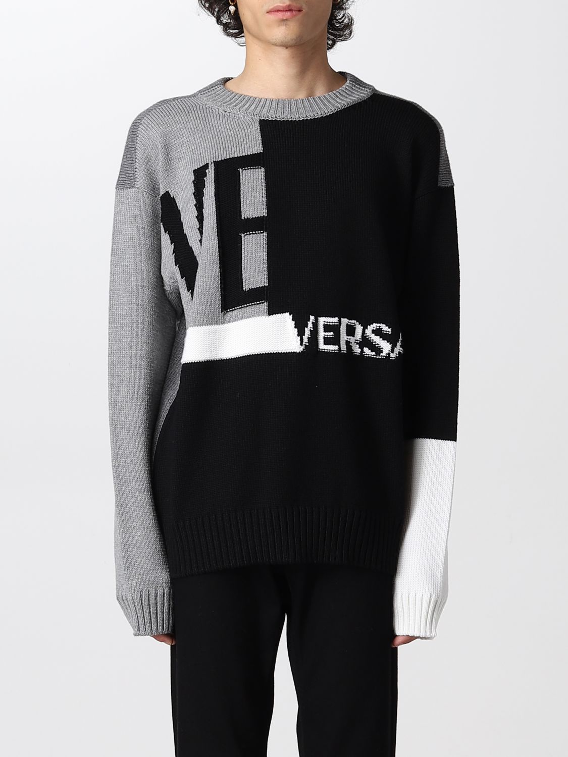Pullover Versace: Versace Herren pullover schwarz 1