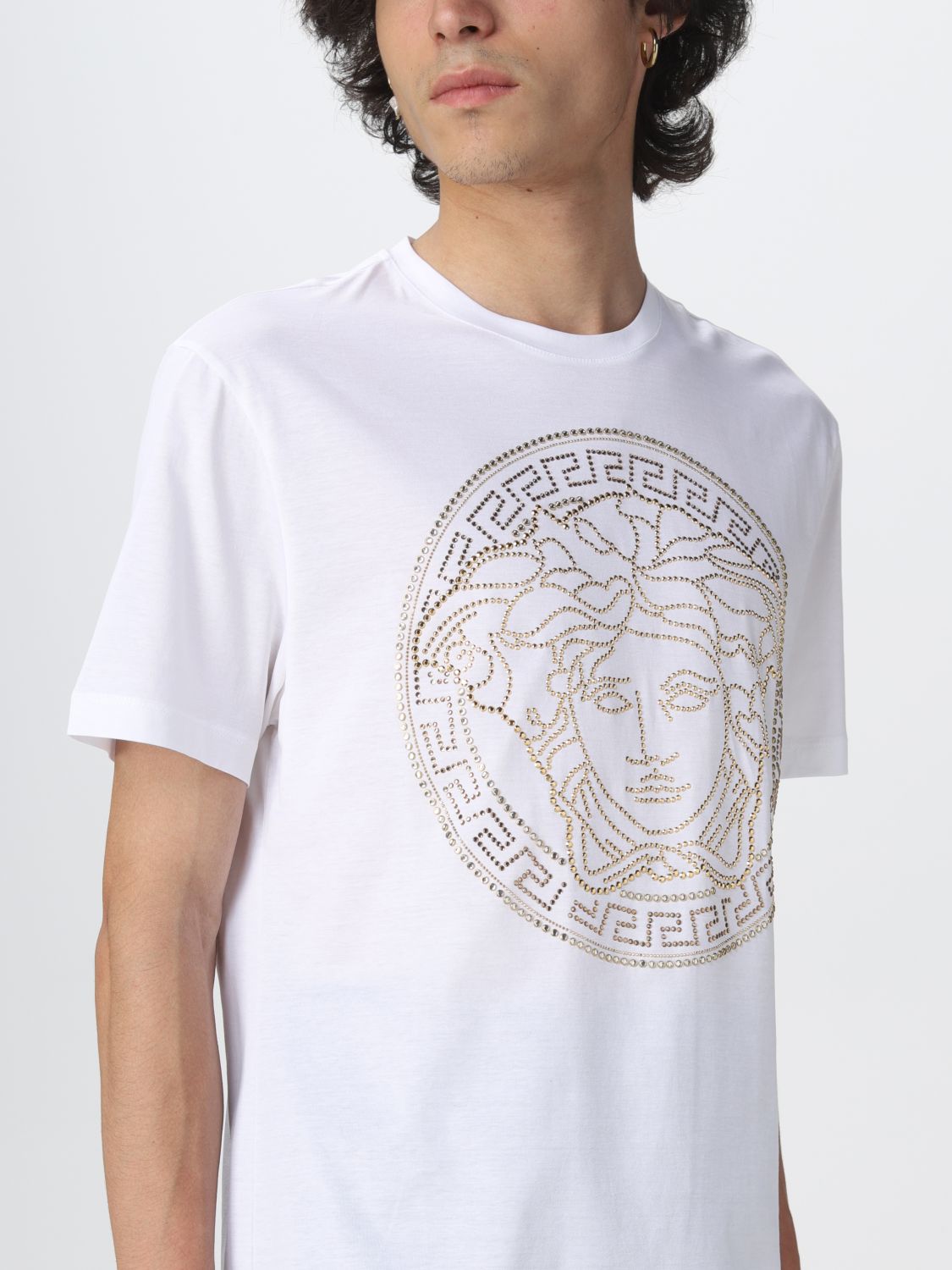 T-Shirt Versace: Versace Herren t-shirt weiß 5