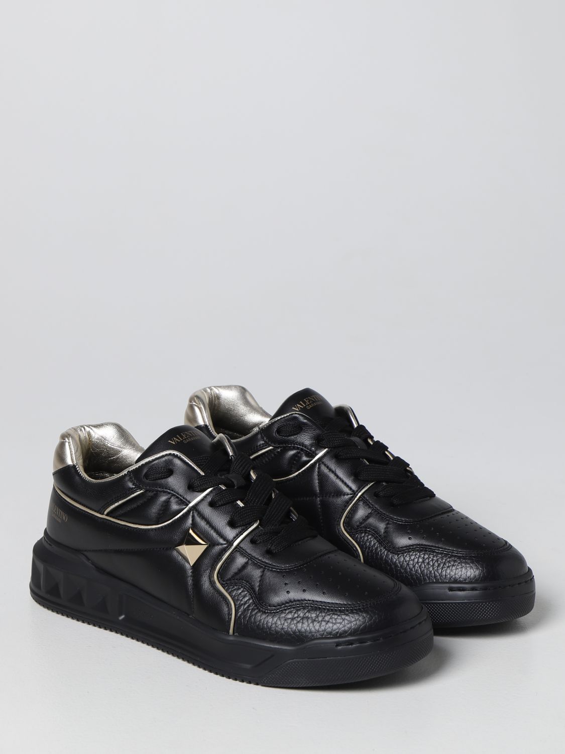 Sneakers Valentino Garavani: Valentino Garavani One Stud nappa leather sneakers black 2