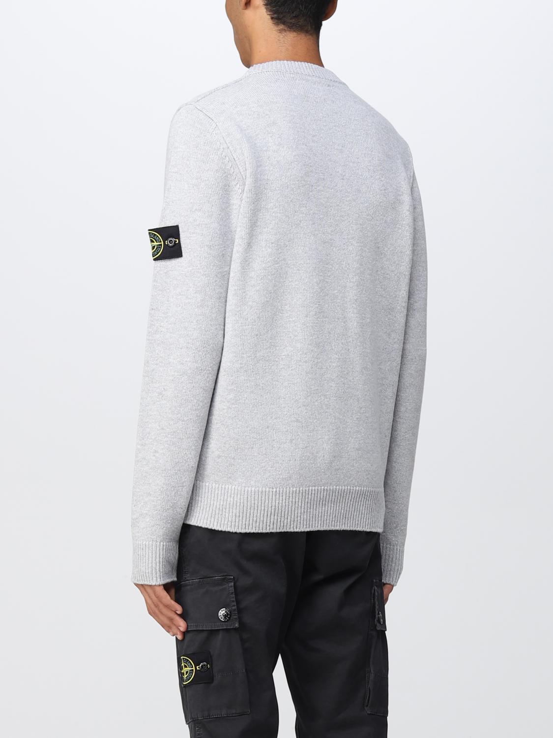 STONE ISLAND jumper for men Grey Stone Island jumper 508A3 online