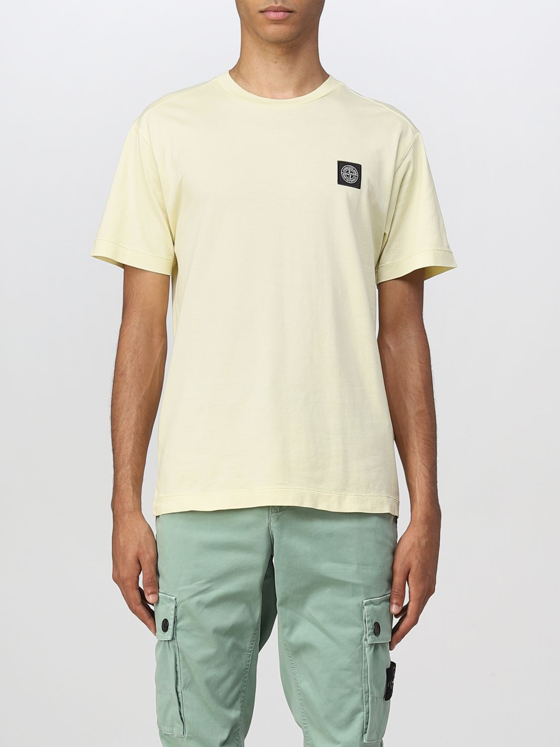 T-shirt Stone Island: Stone Island t-shirt for men straw yellow 1