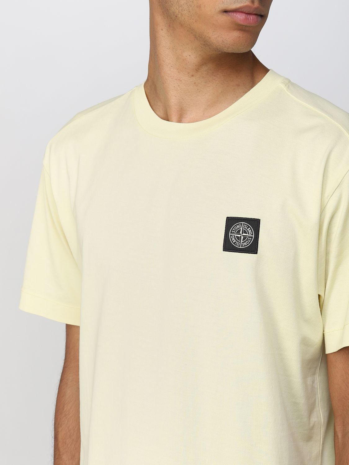T-shirt Stone Island: Stone Island t-shirt for men straw yellow 5