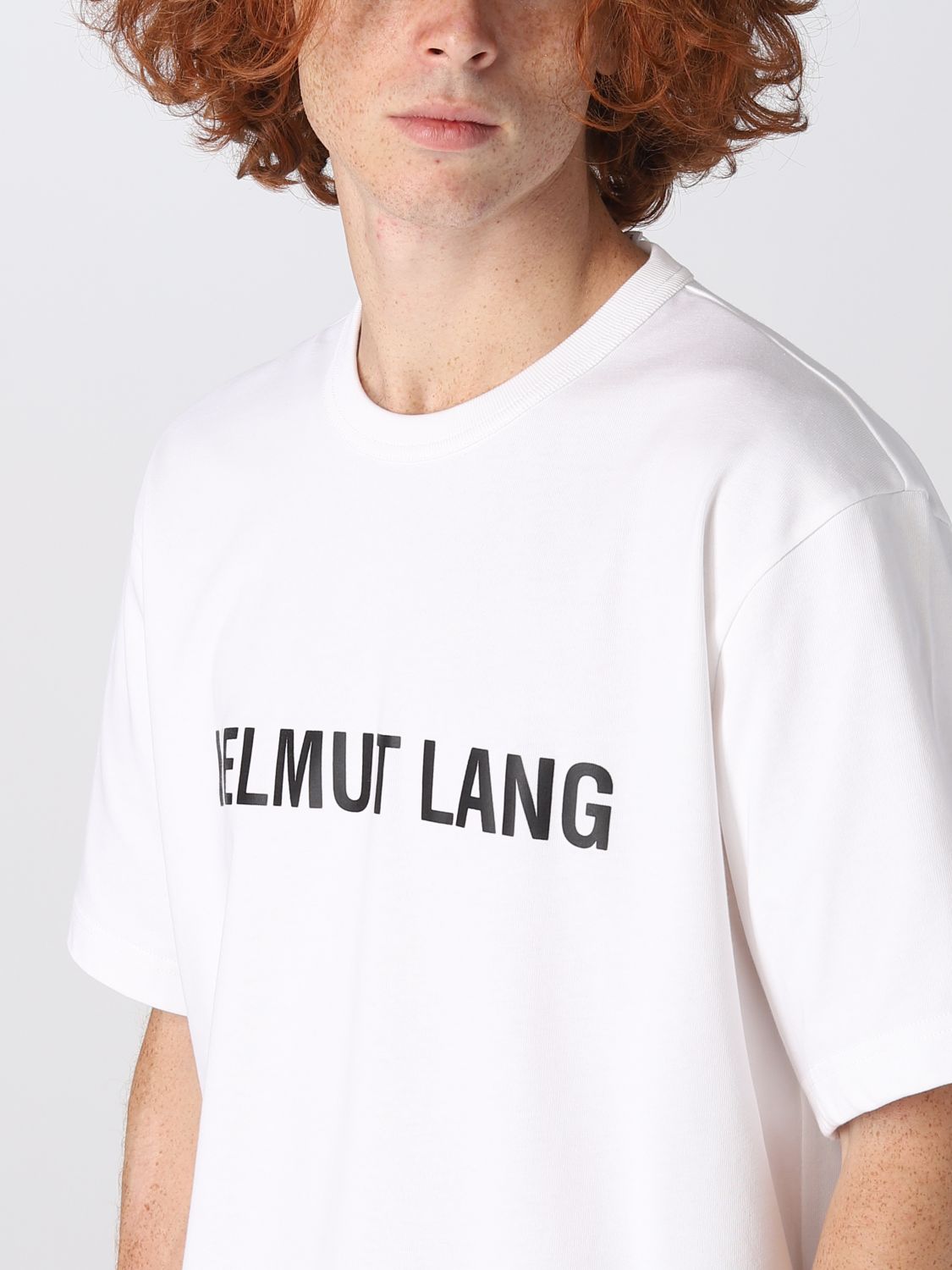 Camiseta Helmut Lang: Camiseta Helmut Lang para hombre blanco 4