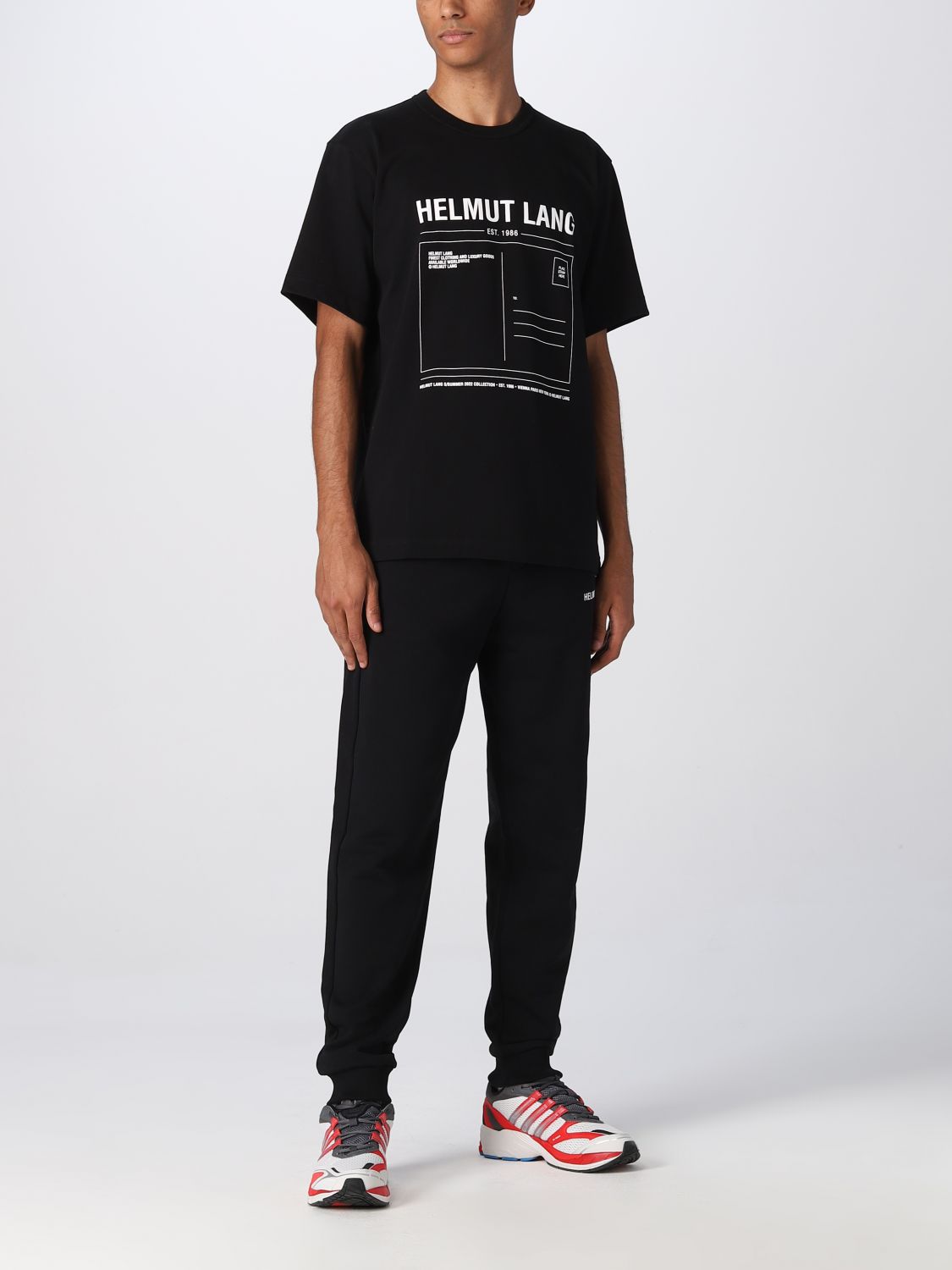 Camiseta Helmut Lang: Camiseta Helmut Lang para hombre negro 2
