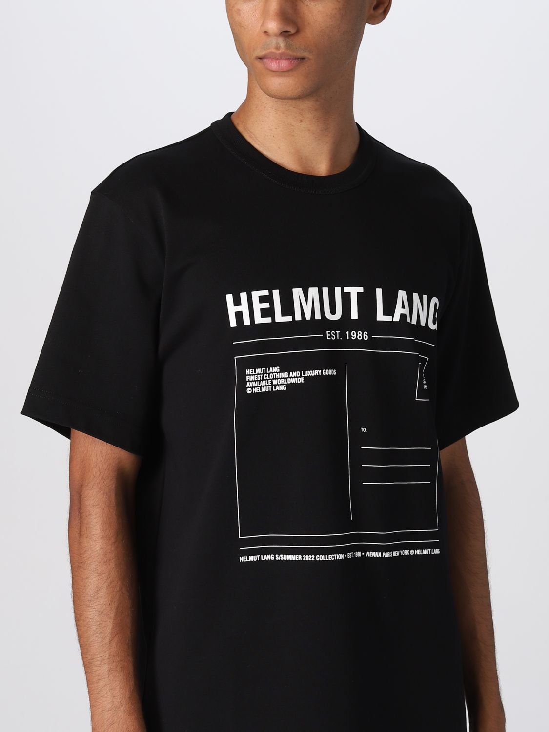 Camiseta Helmut Lang: Camiseta Helmut Lang para hombre negro 4