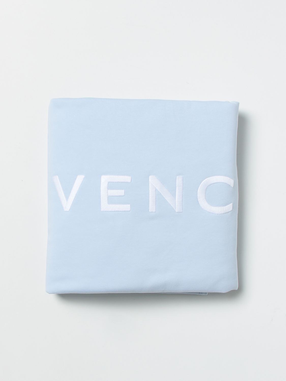 Couverture Givenchy: Couverture matelassée Givenchy avec logo bleu azur 1