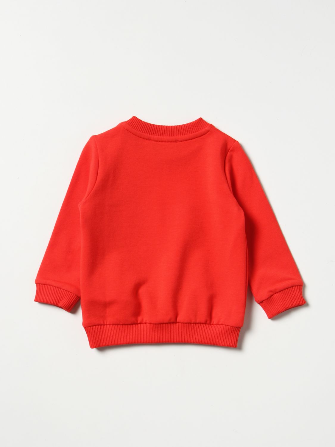 스웨터 모스키노: 스웨터 Moschino Baby 유아 레드 2
