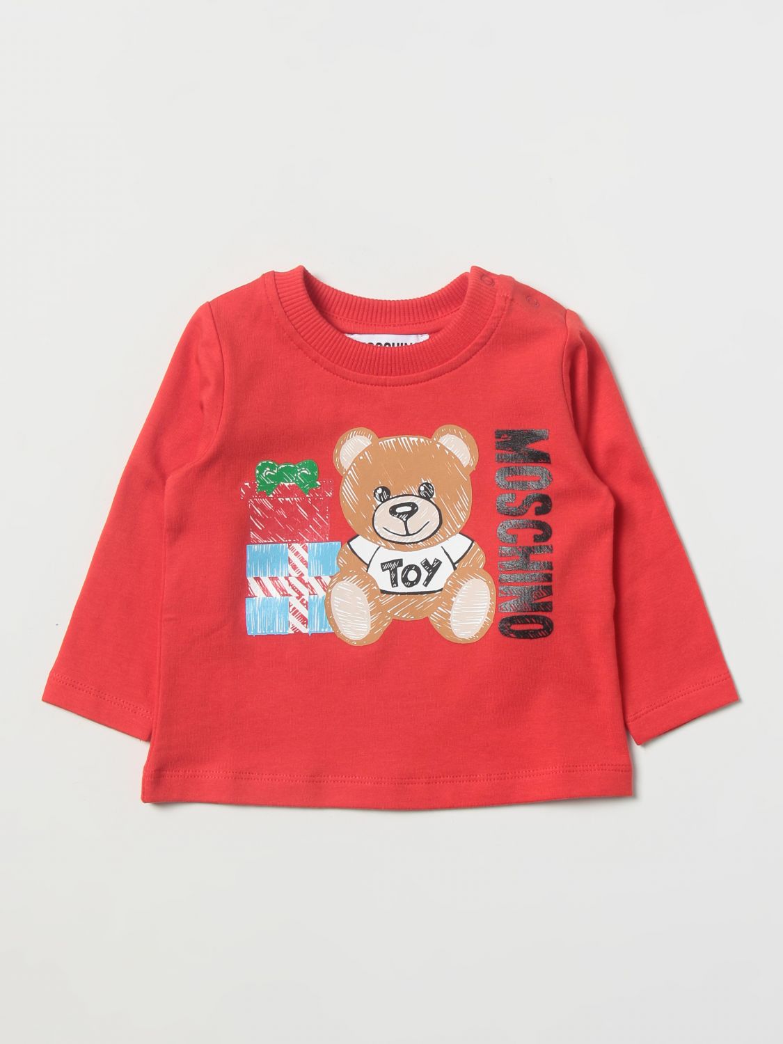 MOSCHINO BABY: t-shirt for baby - Red | Moschino Baby t-shirt ...