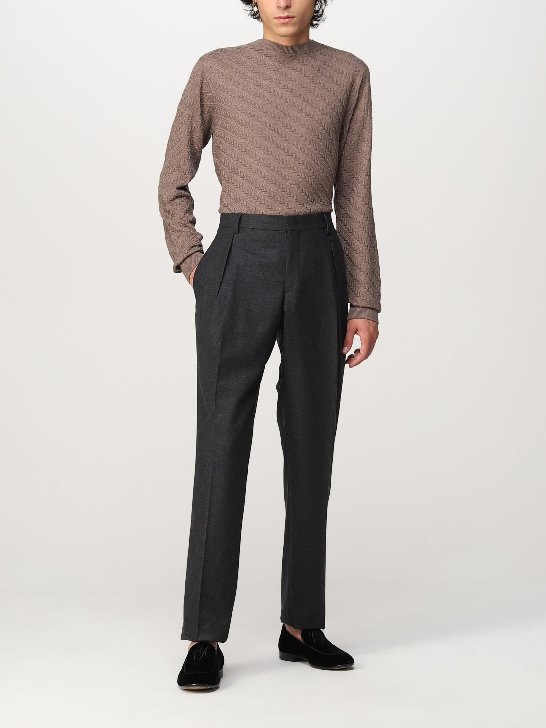 Trousers Giorgio Armani: Giorgio Armani trousers for men grey 2