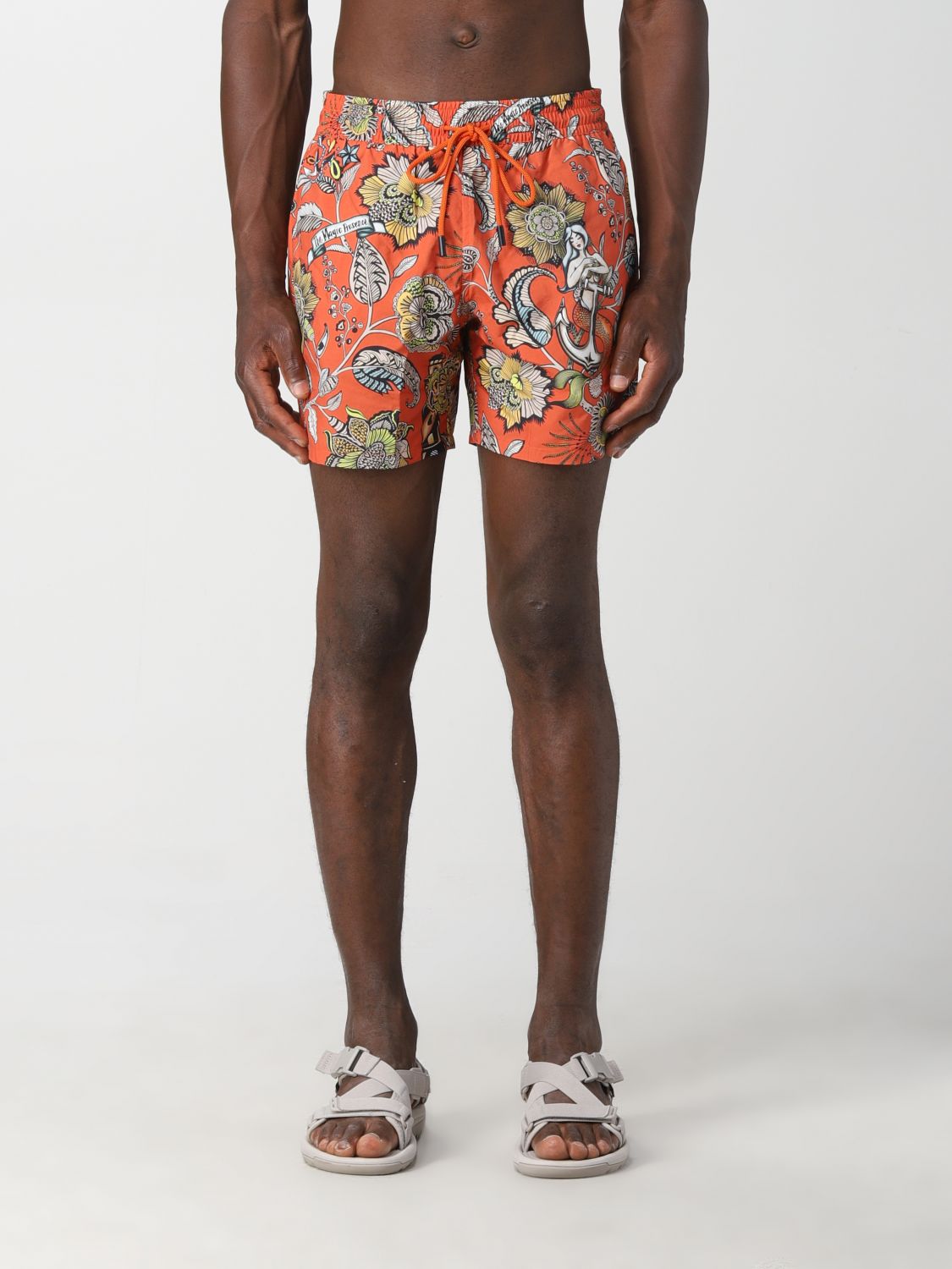 ETRO: men's swim shorts - Orange | Etro swimsuit 1B3505603 online on ...