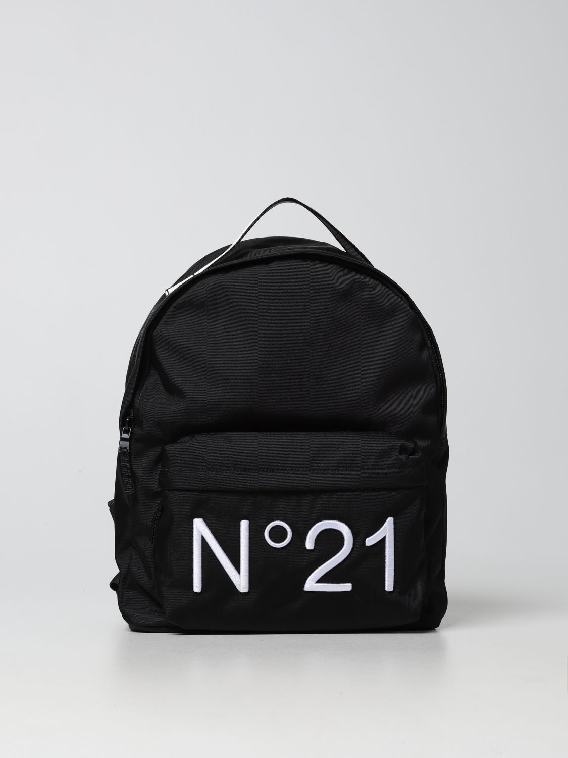 Zaino N° 21: Zaino N° 21 in nylon con logo ricamato nero 1