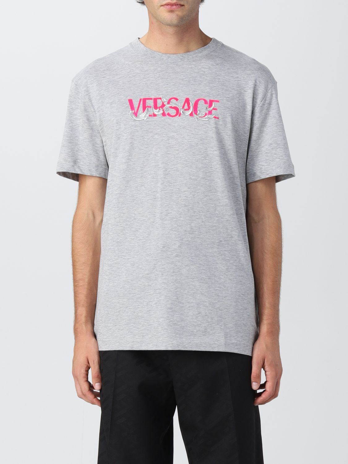 T-Shirt Versace: Versace Herren t-shirt grau 1