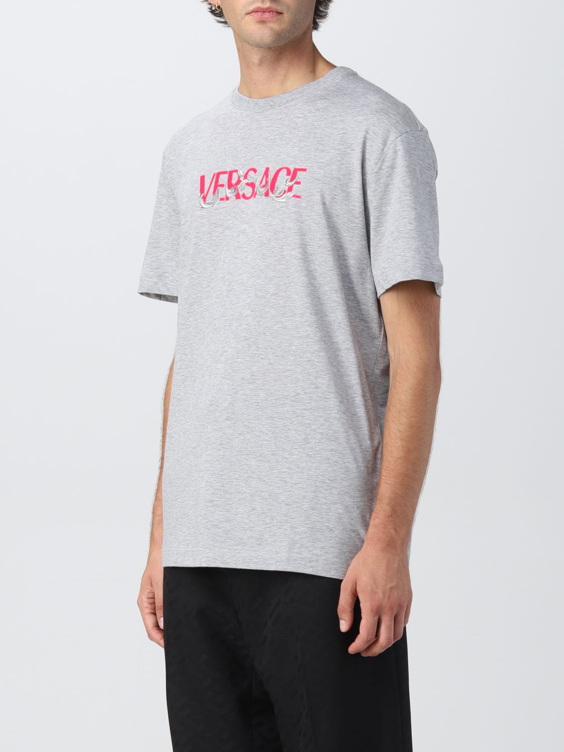 T-Shirt Versace: Versace Herren t-shirt grau 4