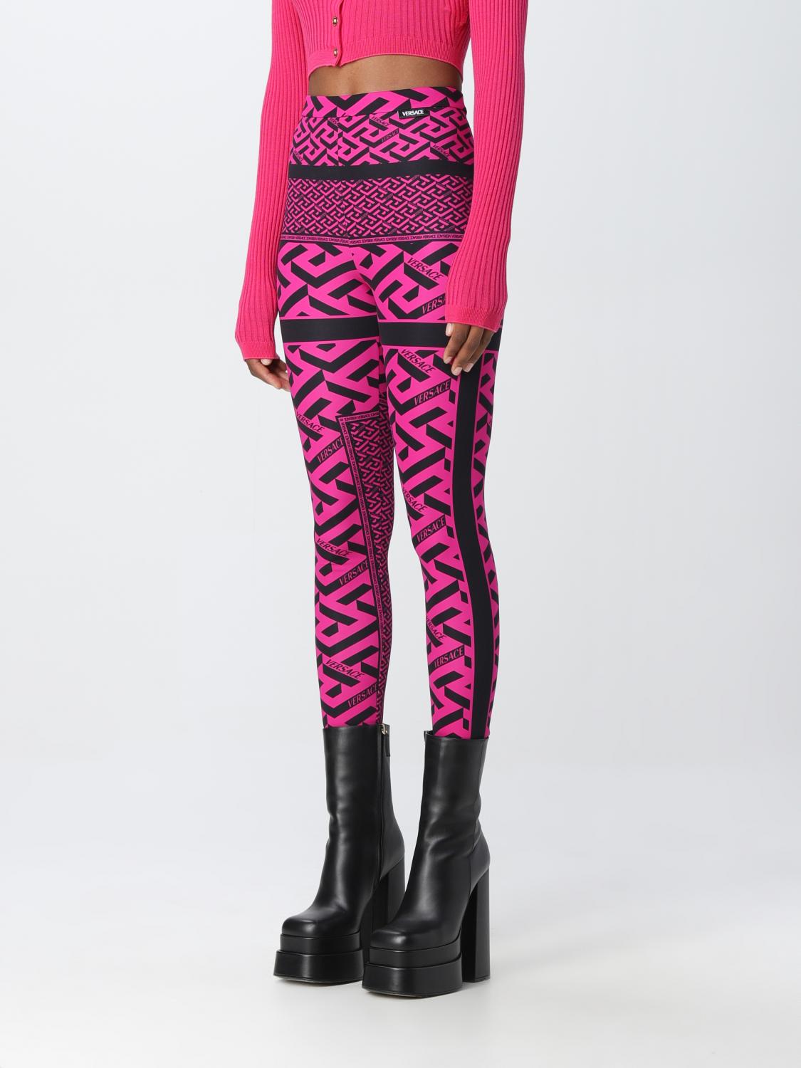 VERSACE pants for woman Black Versace pants 10039001A03900 online on