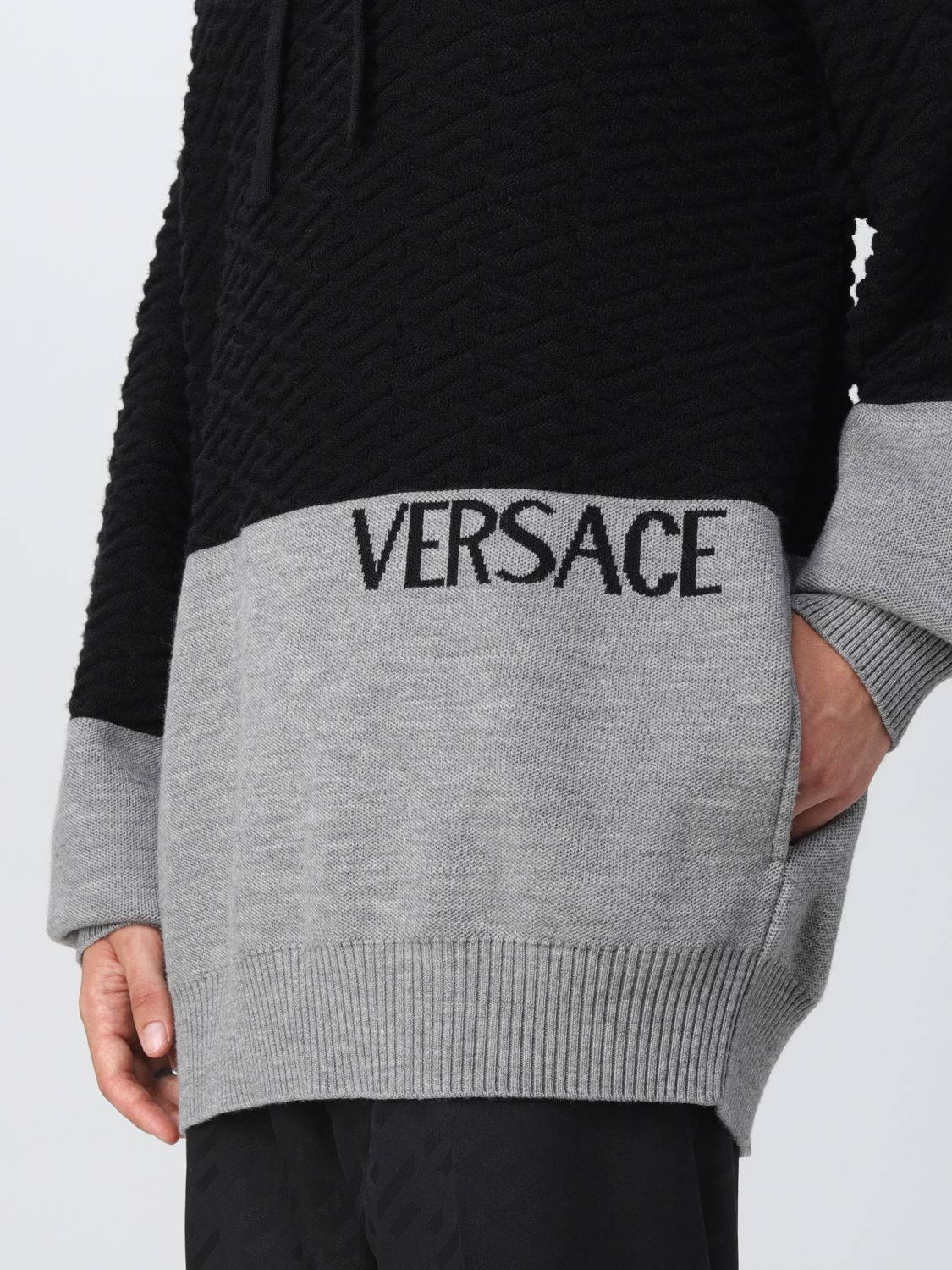 Sweatshirt Versace: Versace sweatshirt with logo black 5