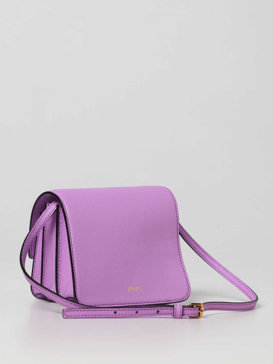 Мини-сумка Versace: Мини-сумка Versace для нее фиолетовый 3